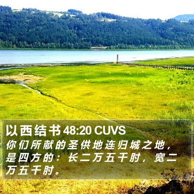 以 西 结 书 48:20 CUVS Bible Verse Image