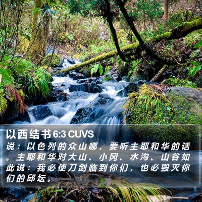 以 西 结 书 6:3 CUVS Bible Verse Image