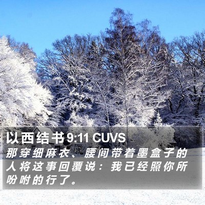 以 西 结 书 9:11 CUVS Bible Verse Image