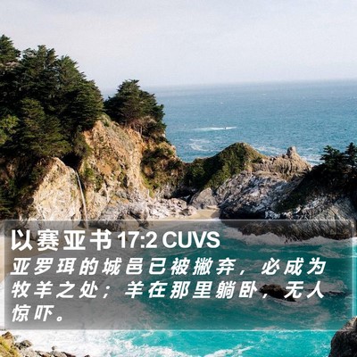 以 赛 亚 书 17:2 CUVS Bible Verse Image
