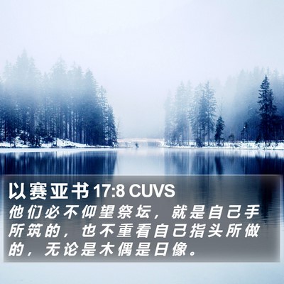 以 赛 亚 书 17:8 CUVS Bible Verse Image