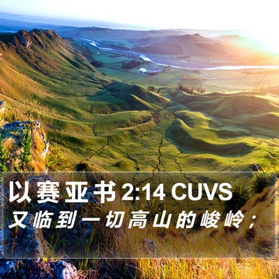 以 赛 亚 书 2:14 CUVS Bible Verse Image