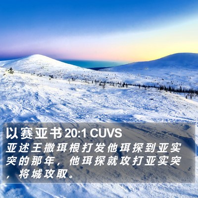 以 赛 亚 书 20:1 CUVS Bible Verse Image