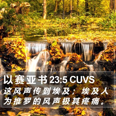 以 赛 亚 书 23:5 CUVS Bible Verse Image