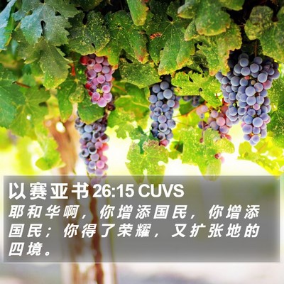 以 赛 亚 书 26:15 CUVS Bible Verse Image