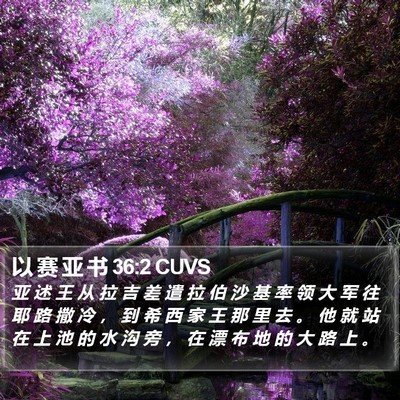 以 赛 亚 书 36:2 CUVS Bible Verse Image