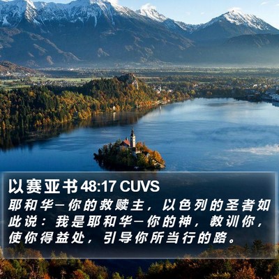 以 赛 亚 书 48:17 CUVS Bible Verse Image