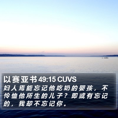 以 赛 亚 书 49:15 CUVS Bible Verse Image