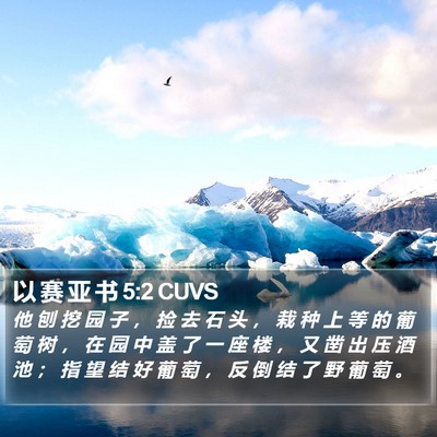 以 赛 亚 书 5:2 CUVS Bible Verse Image