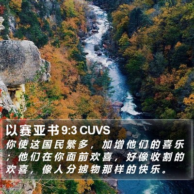 以 赛 亚 书 9:3 CUVS Bible Verse Image