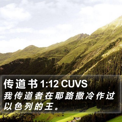 传 道 书 1:12 CUVS Bible Verse Image