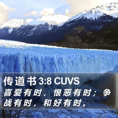 传 道 书 3:8 CUVS Bible Verse Image