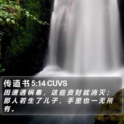 传 道 书 5:14 CUVS Bible Verse Image