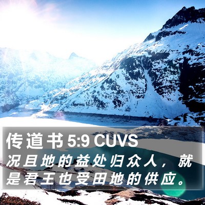 传 道 书 5:9 CUVS Bible Verse Image