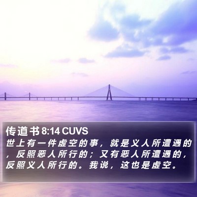 传 道 书 8:14 CUVS Bible Verse Image