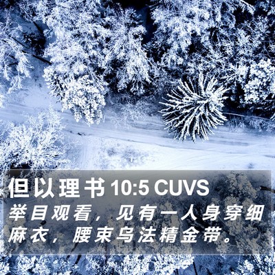 但 以 理 书 10:5 CUVS Bible Verse Image