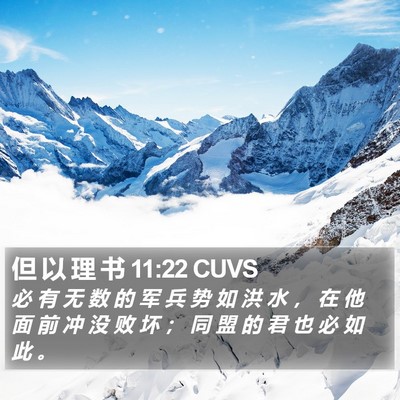 但 以 理 书 11:22 CUVS Bible Verse Image