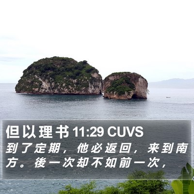 但 以 理 书 11:29 CUVS Bible Verse Image