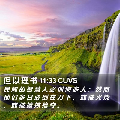 但 以 理 书 11:33 CUVS Bible Verse Image