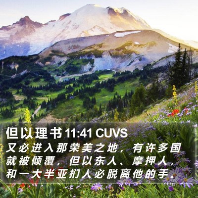 但 以 理 书 11:41 CUVS Bible Verse Image