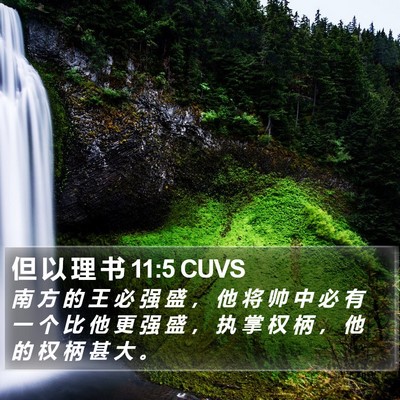 但 以 理 书 11:5 CUVS Bible Verse Image