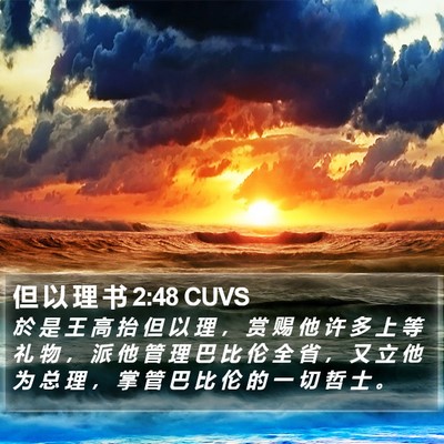 但 以 理 书 2:48 CUVS Bible Verse Image