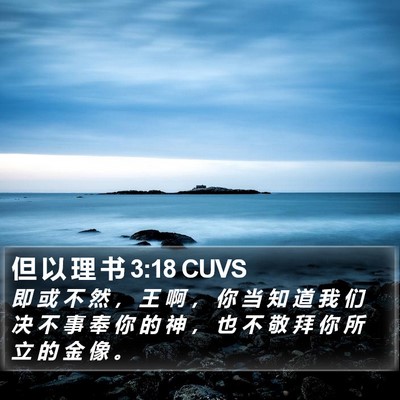 但 以 理 书 3:18 CUVS Bible Verse Image