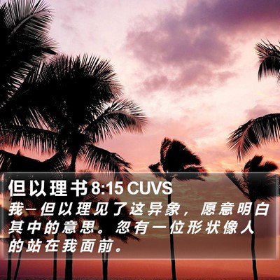 但 以 理 书 8:15 CUVS Bible Verse Image