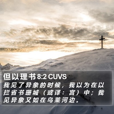 但 以 理 书 8:2 CUVS Bible Verse Image