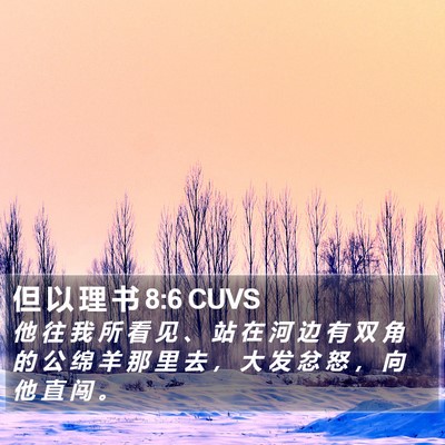 但 以 理 书 8:6 CUVS Bible Verse Image