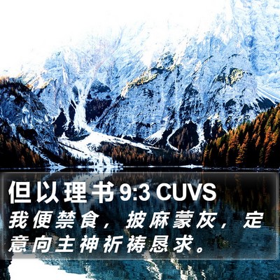但 以 理 书 9:3 CUVS Bible Verse Image