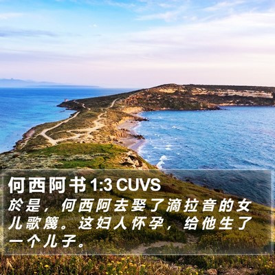 何 西 阿 书 1:3 CUVS Bible Verse Image