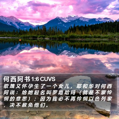 何 西 阿 书 1:6 CUVS Bible Verse Image