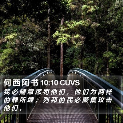 何 西 阿 书 10:10 CUVS Bible Verse Image