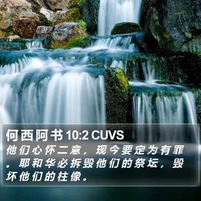 何 西 阿 书 10:2 CUVS Bible Verse Image