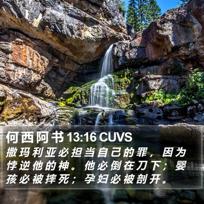 何 西 阿 书 13:16 CUVS Bible Verse Image