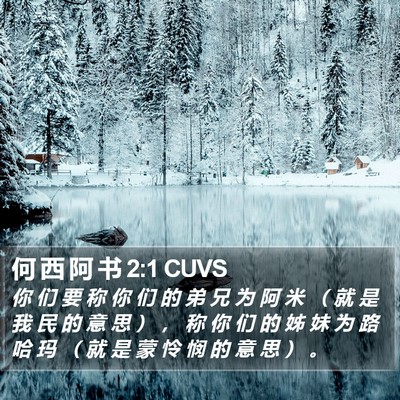 何 西 阿 书 2:1 CUVS Bible Verse Image