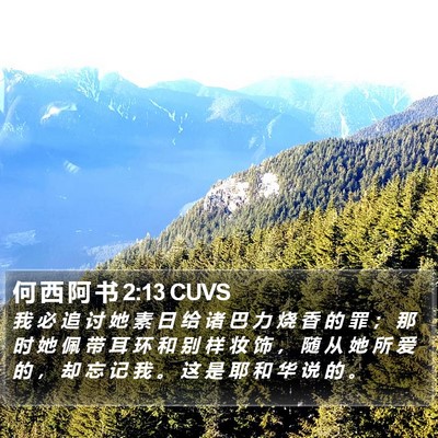 何 西 阿 书 2:13 CUVS Bible Verse Image