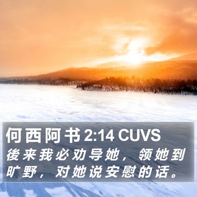 何 西 阿 书 2:14 CUVS Bible Verse Image