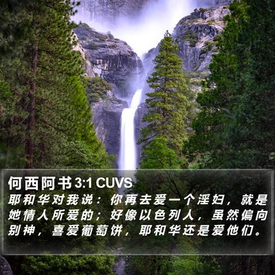 何 西 阿 书 3:1 CUVS Bible Verse Image