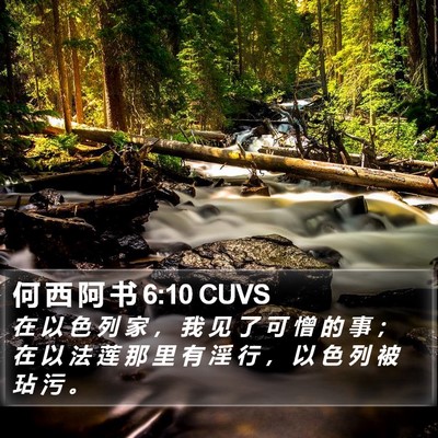 何 西 阿 书 6:10 CUVS Bible Verse Image