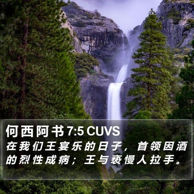 何 西 阿 书 7:5 CUVS Bible Verse Image