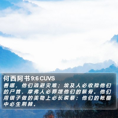 何 西 阿 书 9:6 CUVS Bible Verse Image