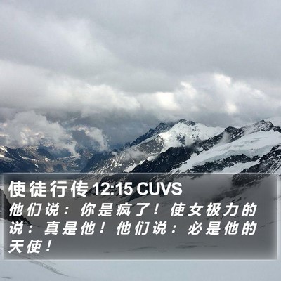 使 徒 行 传 12:15 CUVS Bible Verse Image