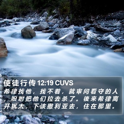 使 徒 行 传 12:19 CUVS Bible Verse Image