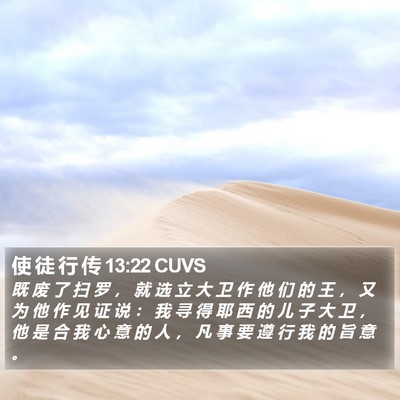 使 徒 行 传 13:22 CUVS Bible Verse Image