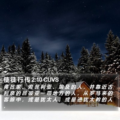 使 徒 行 传 2:10 CUVS Bible Verse Image