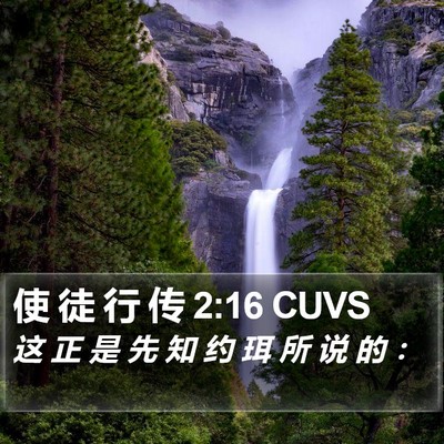 使 徒 行 传 2:16 CUVS Bible Verse Image