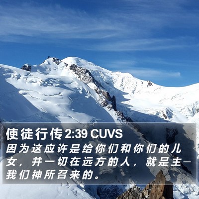 使 徒 行 传 2:39 CUVS Bible Verse Image