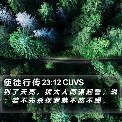 使 徒 行 传 23:12 CUVS Bible Verse Image